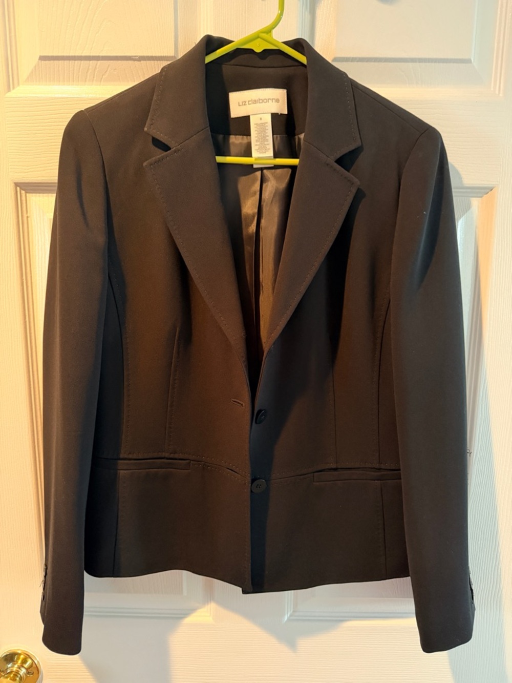 Liz Claiborne Black Tailored Two-Button Women's Blazer